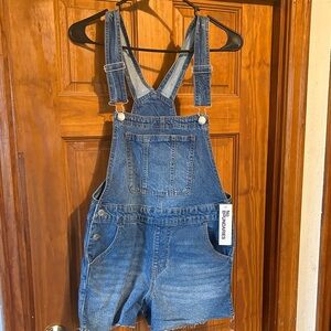 No Boundaries Blue Denim Shortalls